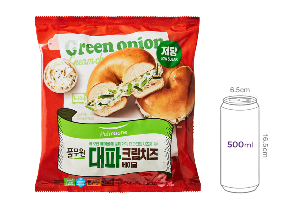 [풀무원] 대파 크림치즈 베이글 (135g X 3개)