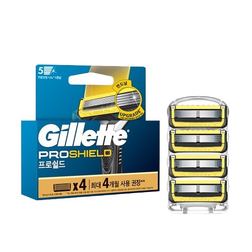 [질레트] 프로쉴드 옐로우 면도날 4입