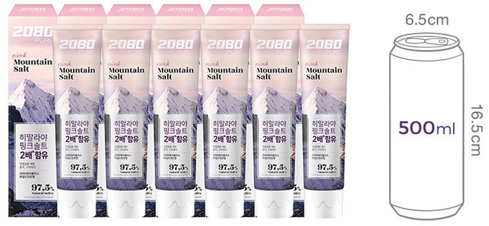 [2080] 퓨어플러스 마일드민트 치약 150g (6개입)