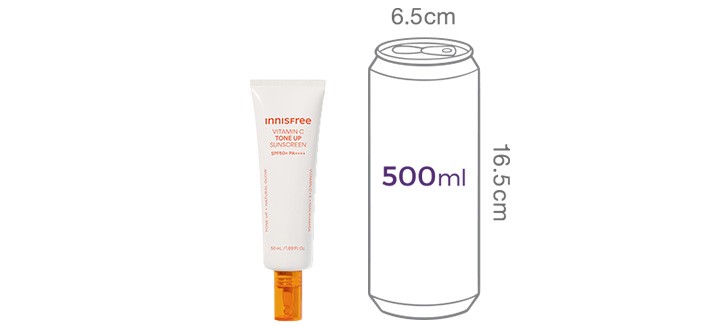 [이니스프리] 비타씨 브라이트닝 듀얼 톤업 선스크린 50ml