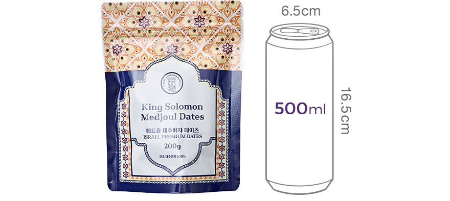 [킹솔로몬] 씨 있는 메드줄 대추야자 200g [등급: 프리미엄]
