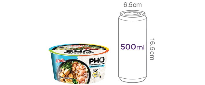 [쿵딘 포] 해산물맛 쌀국수 73g