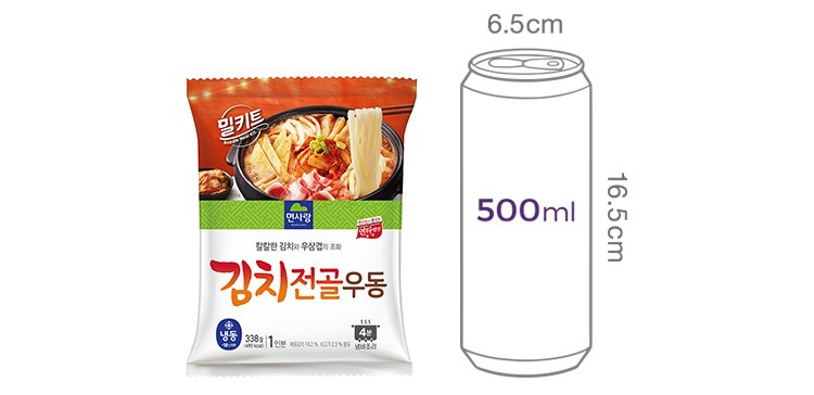 [면사랑] 김치전골우동 338g