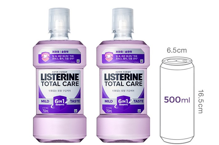 [리스테린] 토탈케어 마일드 750mlX2개입