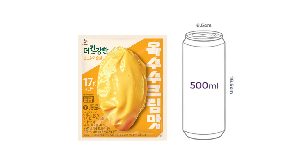 [더건강한] 소스 닭가슴살 옥수수크림100g (냉동)