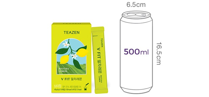 [티젠] 브이핏 말차레몬티 (4g X 10개입)