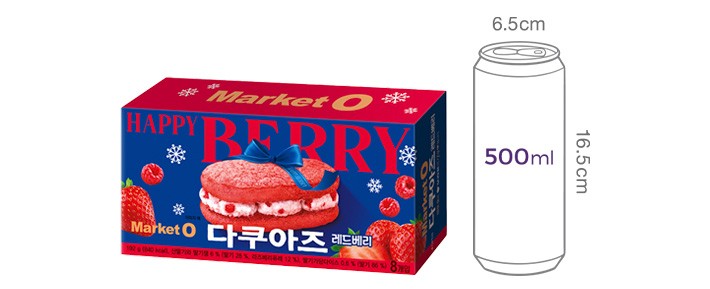 [오리온] 다쿠아즈 레드베리 192g