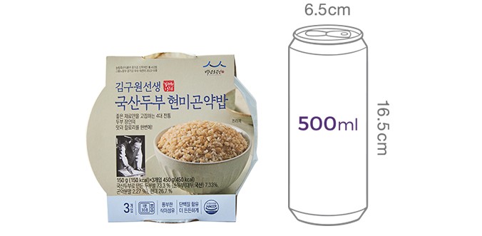 [김구원선생] 국산두부 현미곤약밥 3개입