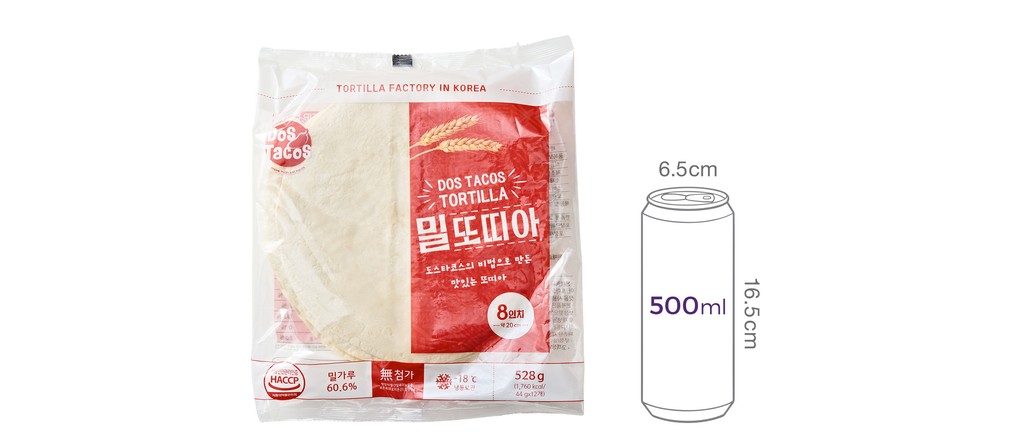 [도스타코스] 밀 또띠아 8인치