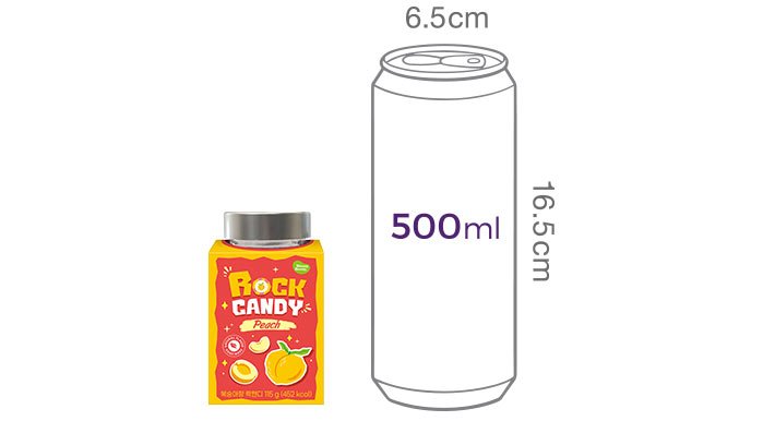 [위니비니] 락캔디 (복숭아) 115g