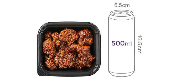 [그리팅] 흑초블랙 닭강정 200g