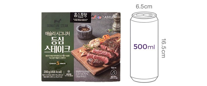 [애슐리] 시그니처 등심 스테이크 200g(냉동)