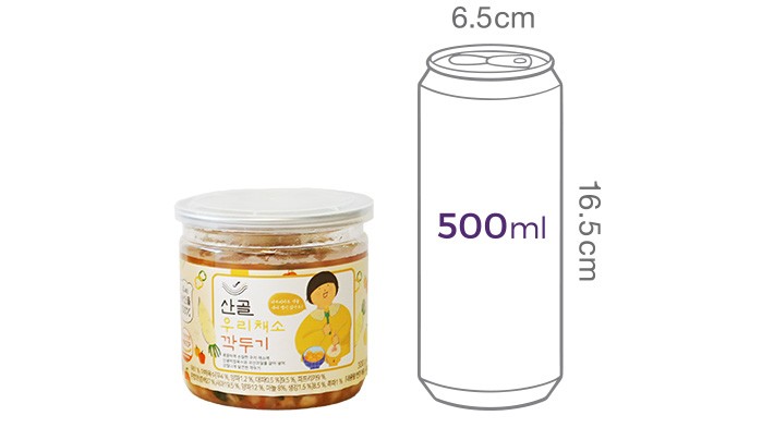 [에코맘의산골이유식]산골 우리채소깍두기 300g
