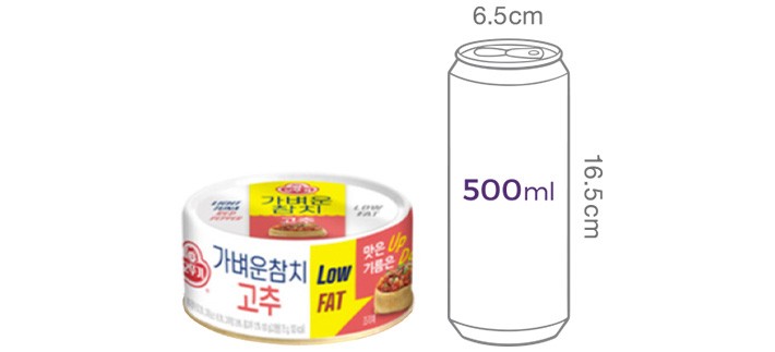[오뚜기] 가벼운참치 고추 (135gX4)
