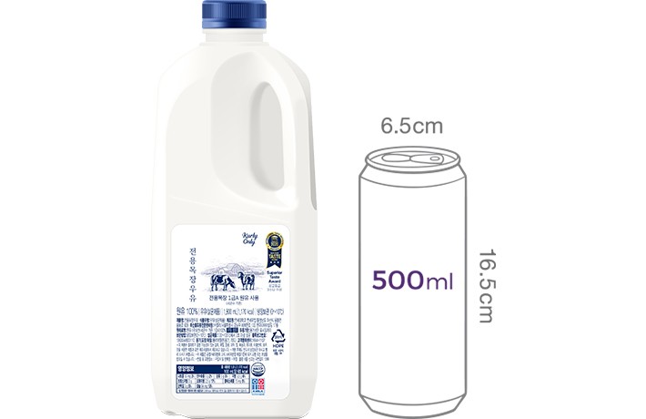 [연세우유 x 마켓컬리] 전용목장우유 1.8L