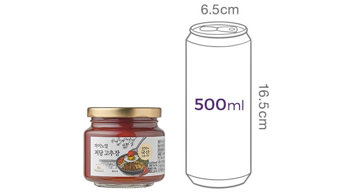 [마이노멀] 국산 100% 저당 고추장 230g