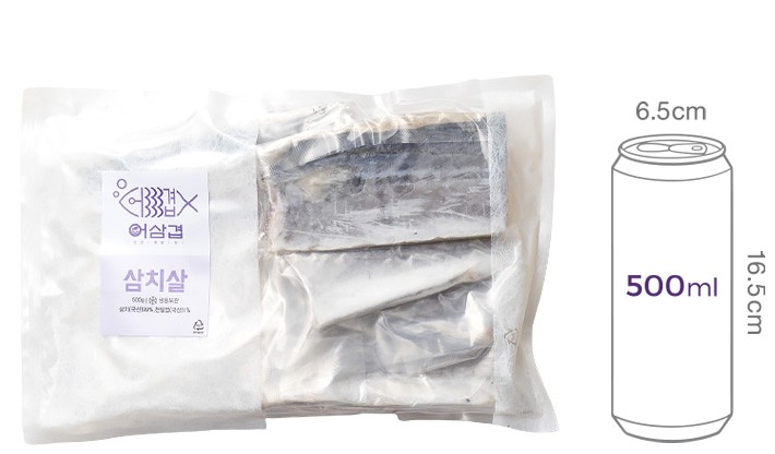 [다미원] 순살 삼치 500g (냉동)