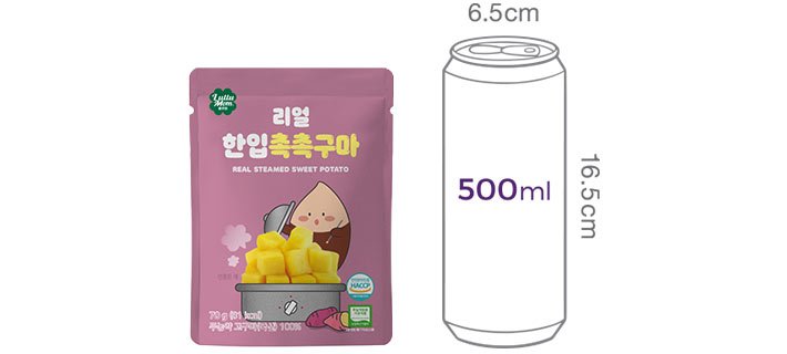 [룰루맘] 리얼 한입촉촉구마 (70g x 5개입)