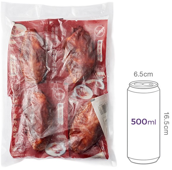 3.[탄단지] 소스 흠뻑빠진 닭가슴살 매콤불닭맛 (4개입)