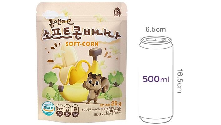 [홈앤키즈] 소프트콘 바나나 25g