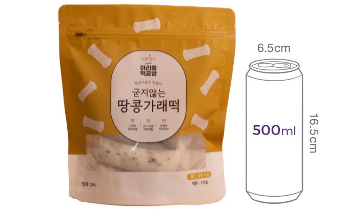 [아리울떡공방] 굳지않는 땅콩가래떡 350g