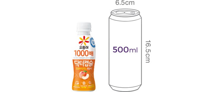 [요플레] 닥터캡슐 1000 복숭아 (130mL X 4개)