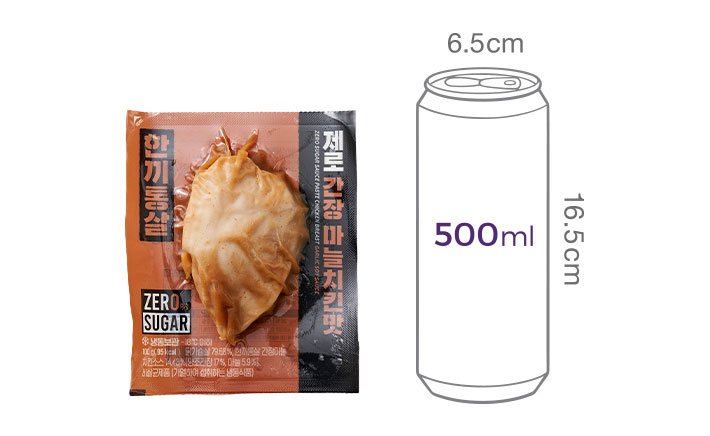 [한끼통살] 제로 간장 마늘 치킨맛 1개입