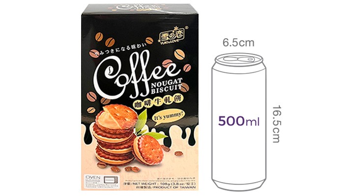 [유키앤러브] 누가비스킷 커피맛 108g