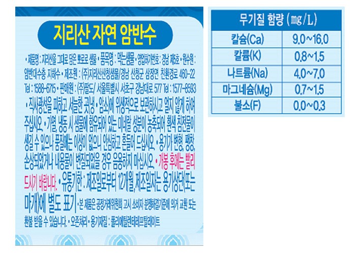 [팔도] 뽀로로 샘물 (250mL X 20개)