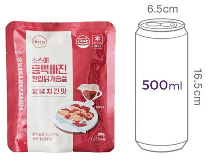[탄단지] 소스 흠뻑빠진 한입 닭가슴살 양념치킨맛 (1팩)