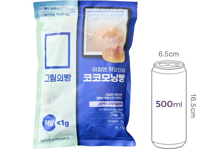 [그림의빵] 아침엔 저당안심 코코모닝빵 36gx6개입