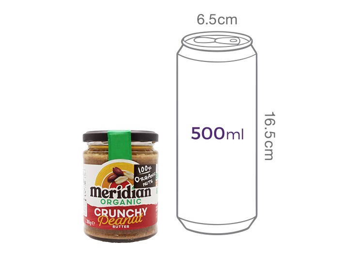 [메리디안] 100% 유기농 땅콩버터 (크런치) 280g