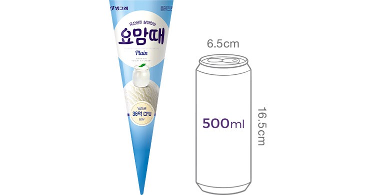 [빙그레] 요맘때콘 플레인 (150mL X 6개)