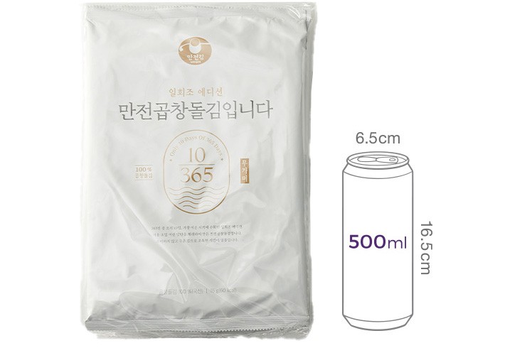 [만전김] 일회조 만전곱창돌김 (무조미) (16g X 3봉)