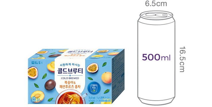 [담터] 콜드브루티 복숭아&패션후르츠 홍차 (1.5g X 20개입)