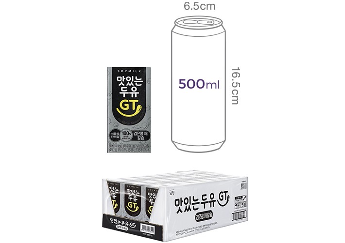 [남양] 맛있는두유GT 검은콩깨 칼슘 (190mL X 24개)
