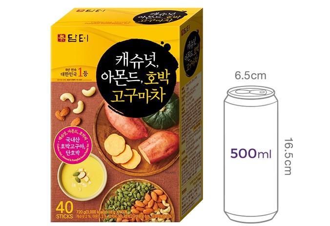 [담터] 캐슈넛,아몬드,호박고구마차 (18g X 40개)