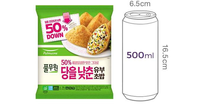 [풀무원] 50% 당을 낮춘 새콤달콤 유부초밥