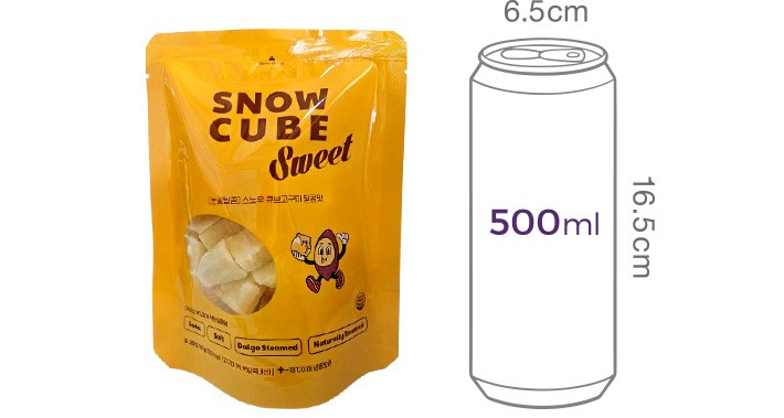 [눈꽃달콤] 스노우 큐브고구마 100g x 6개입 (달콤맛)