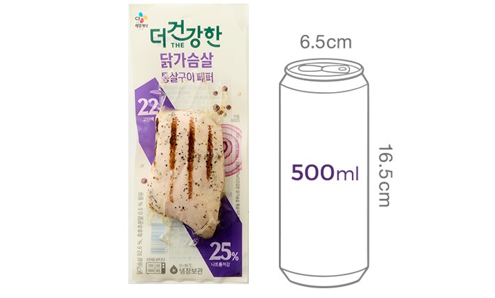 [더건강한] 닭가슴살 통살 페퍼 100g