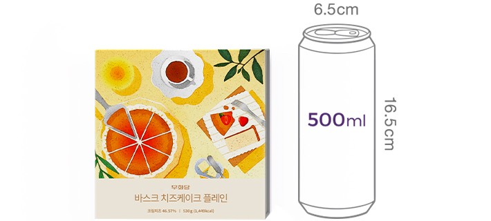 [무화당] 저당 바스크치즈케이크 530g
