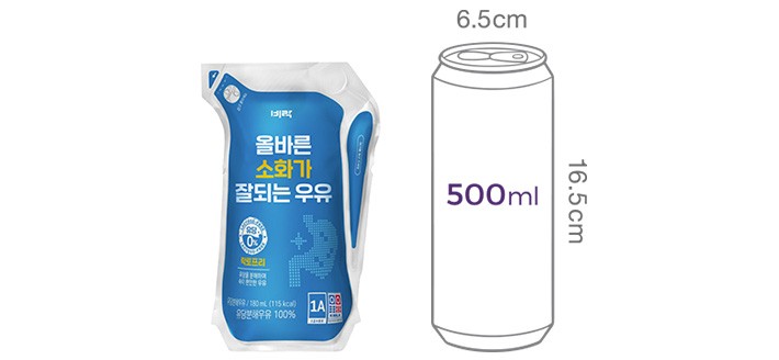 [비락] 올바른 소화가 잘되는 우유 (180mL X 12개입)