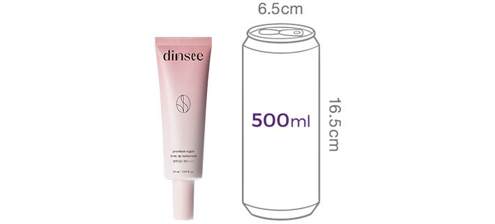 [딘시] 프리미엄 비건 톤 업 선크림 SPF50+ PA++++ 50ml (+선크림 샤쉐 4종 증정)