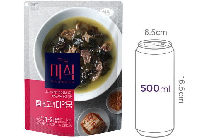 [하림 The미식] 큰 소고기미역국 500g
