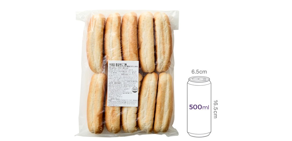 [브레밀] 통밀 핫도그용빵 (55g X 10개)