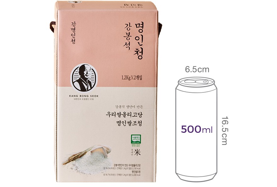 [선물세트] 강봉석명인 쌀조청+올리고당 1.2kgx2개