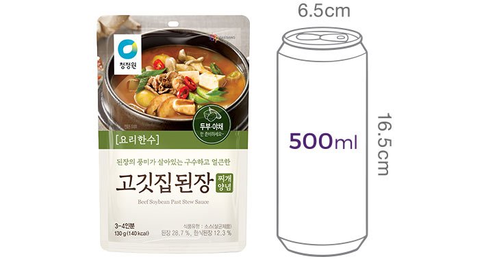 [청정원] 요리한수 고깃집된장찌개양념130g