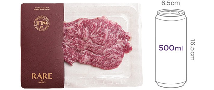 [RARE : 레어] 1++(8) 한우 채끝 스키야끼 200g