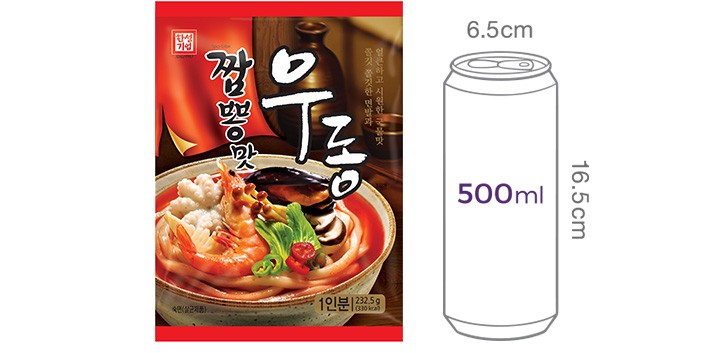[한성기업]짬뽕맛우동(1인분) 232.5g