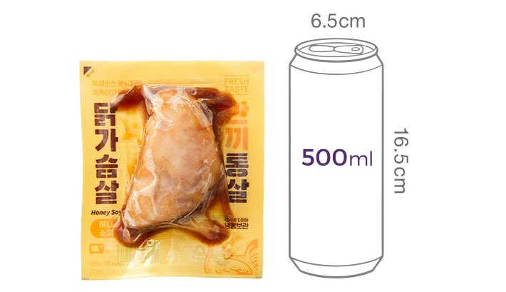 [한끼통살] 소스 닭가슴살 허니소이맛 (1입)